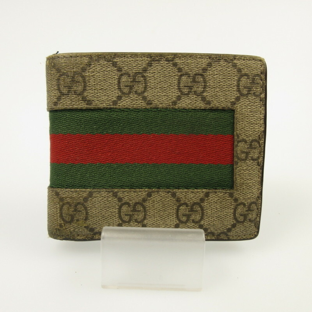 Gucci GG Supreme WEB Bifold Wallet - Picture 2 of 13